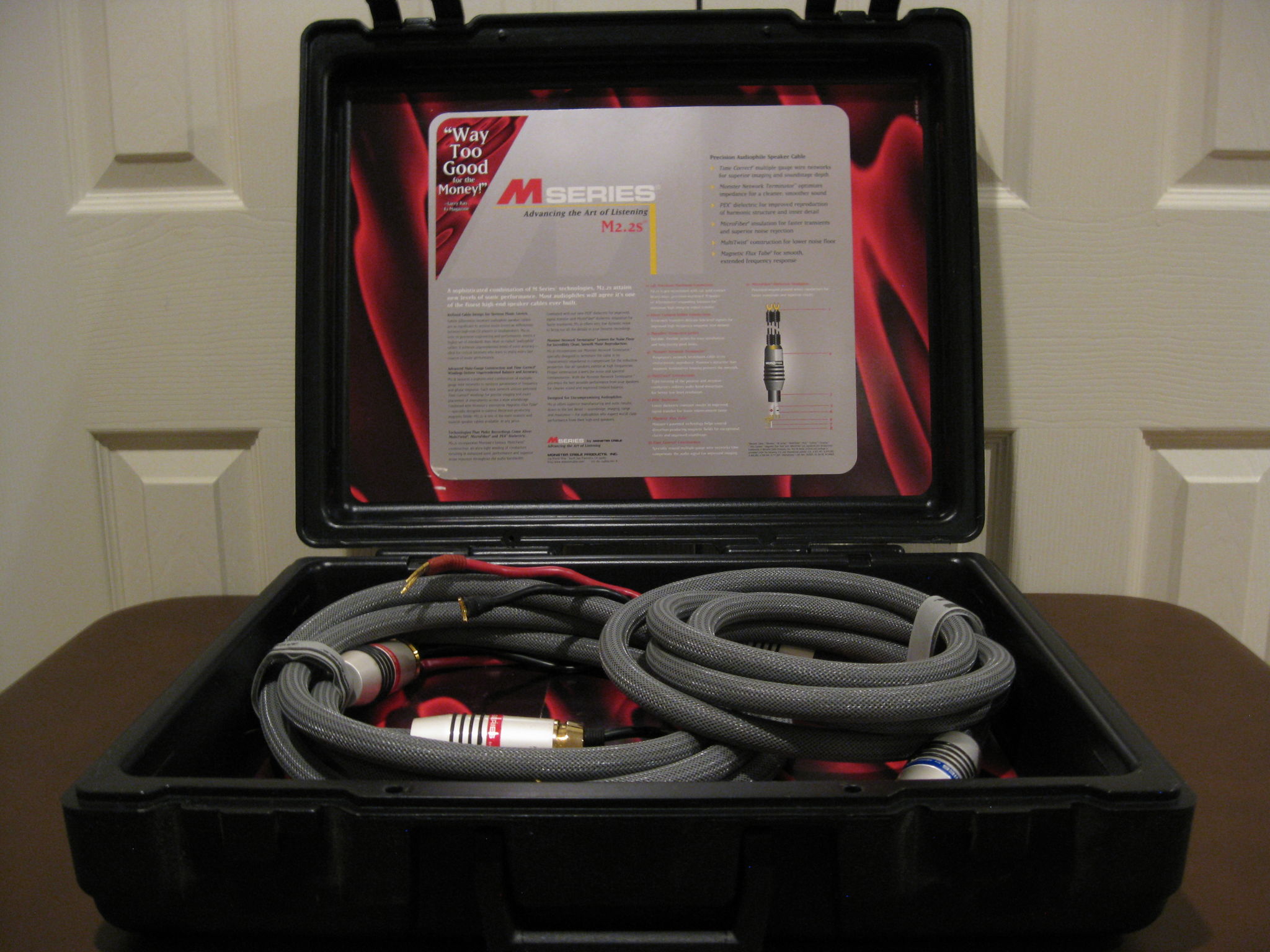 Monster Cable M 2.2s Speaker Cables with Case