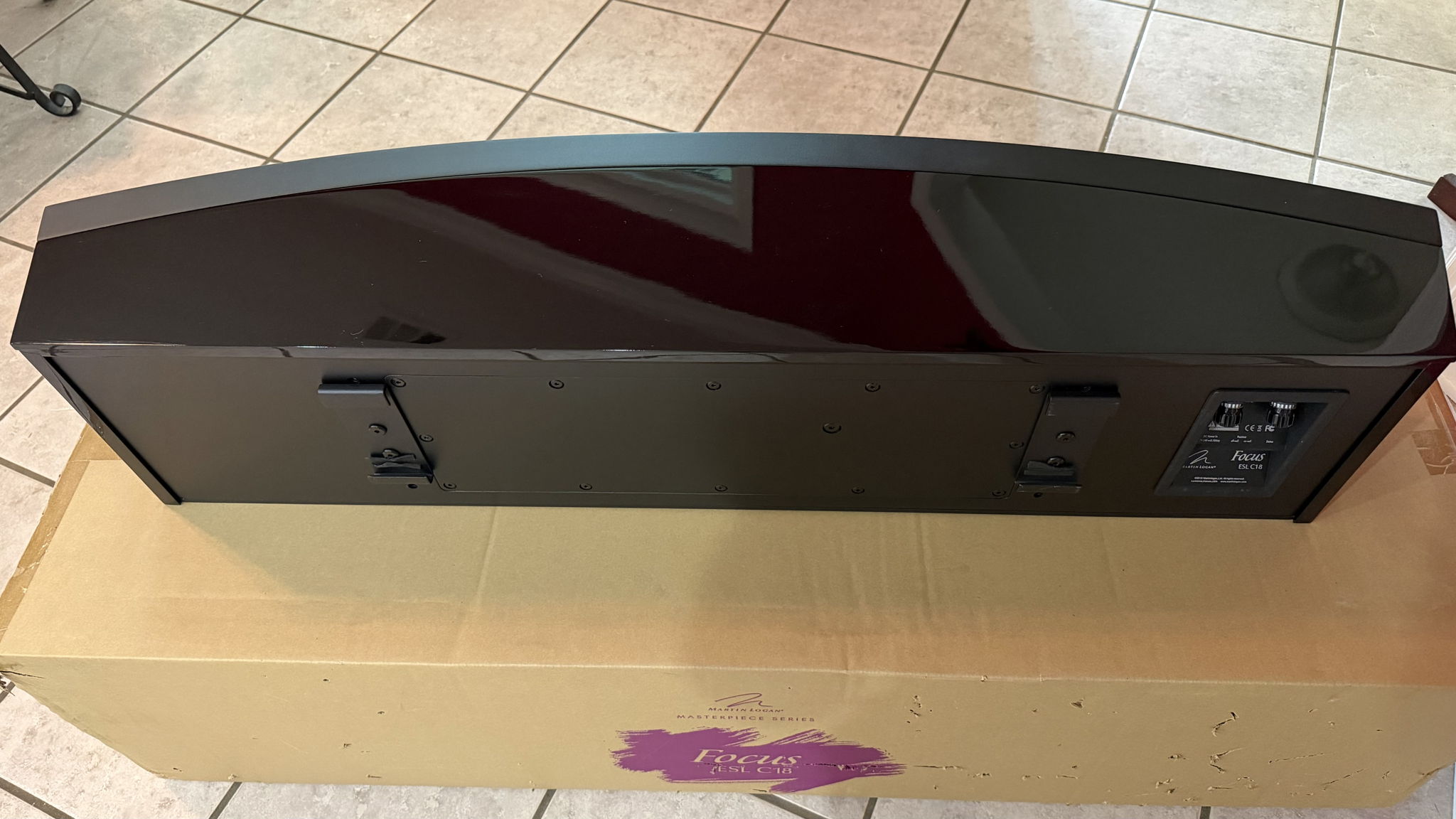 Martin Logan Focus ESL C18 Center Speaker - Gloss Black 3