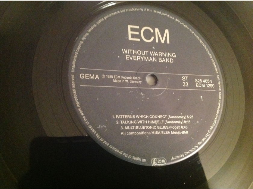 Everyman Band Without Warning ECM Records Germany