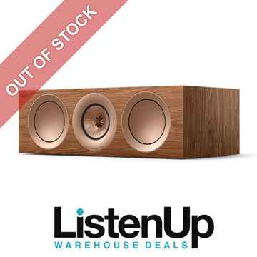 KEF R6 Meta HiFi Center Channel Speaker (Walnut)