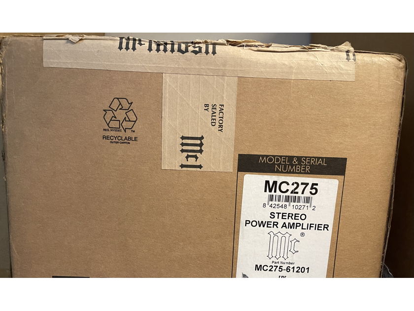 Brand new factory sealed McIntosh  MC275 MkVI tube amplifier