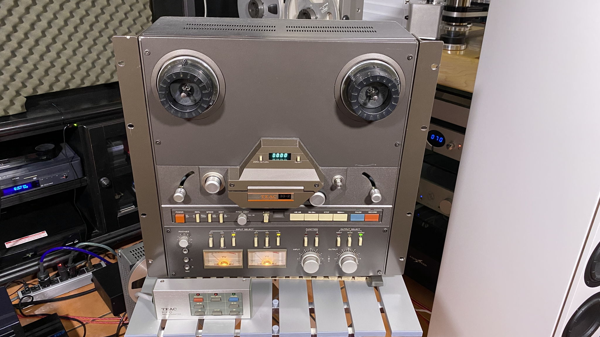 Teac 33-2 Reel-to-Reel Tape Recorder (includes: remote,...