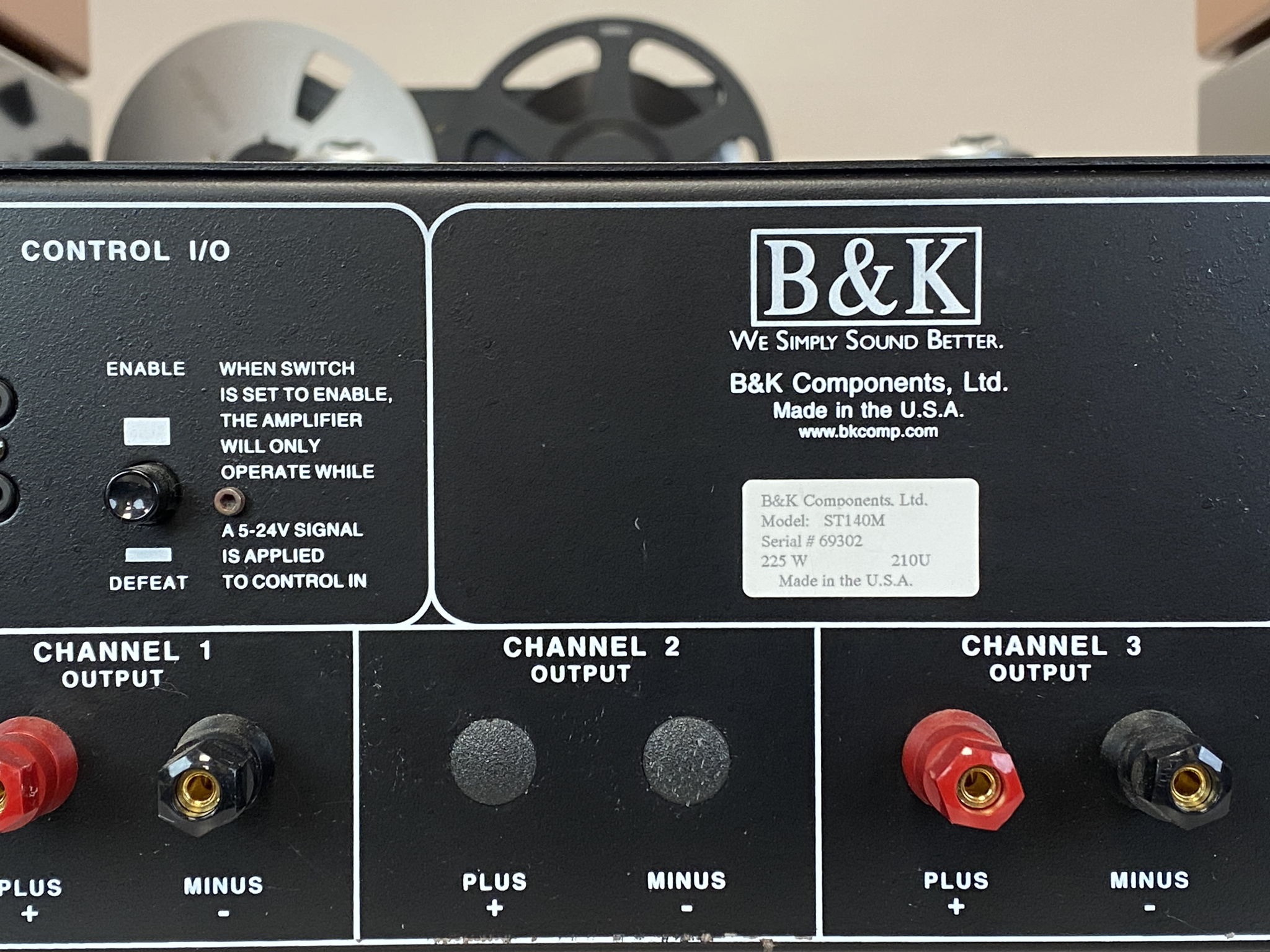 B&K ST-140M Mono Power Amplifier Block with RCA/XLR 6