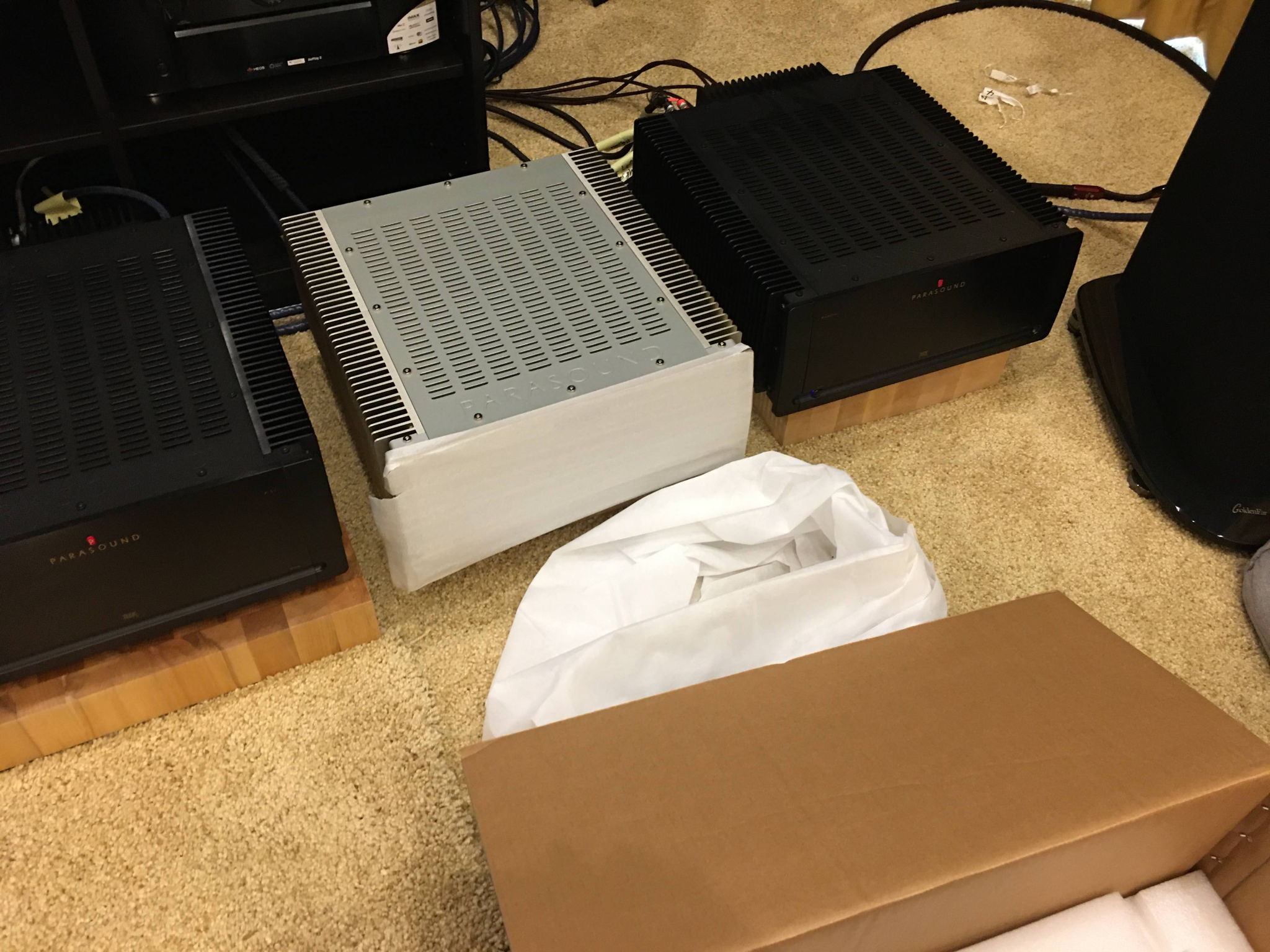 4/29/21 Parasound JC5 Stereo Amp Arrives from US Audio Mart seller