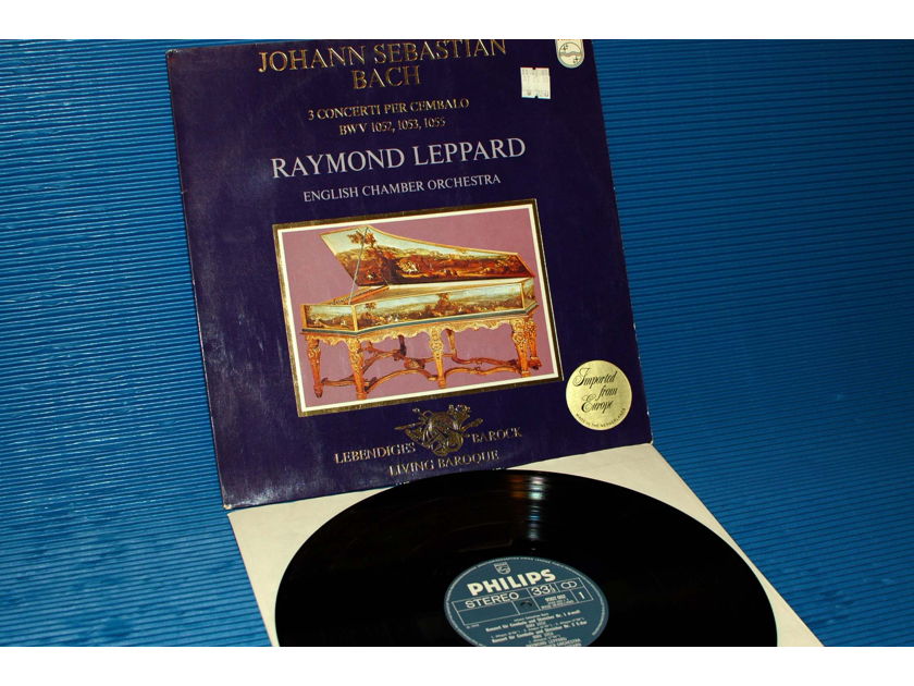 Bach / Leppard - 3 Concerti Per Cembalo - Philips 1971 1st press