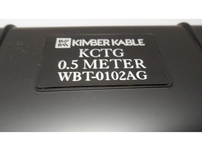 Kimber Kable Classic KCTG RCA Interconnects WBT-0102AG 0.5 Meter