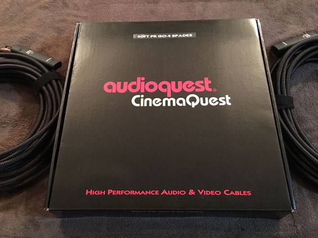 AudioQuest G-04 40' Pair Full Range Speaker Cables Exce...