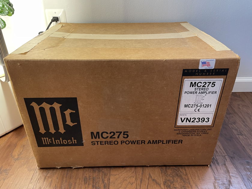NEW McIntosh MC275 mk IV Tube Power Amplifier Audiophile STILL FACTORY SEALED