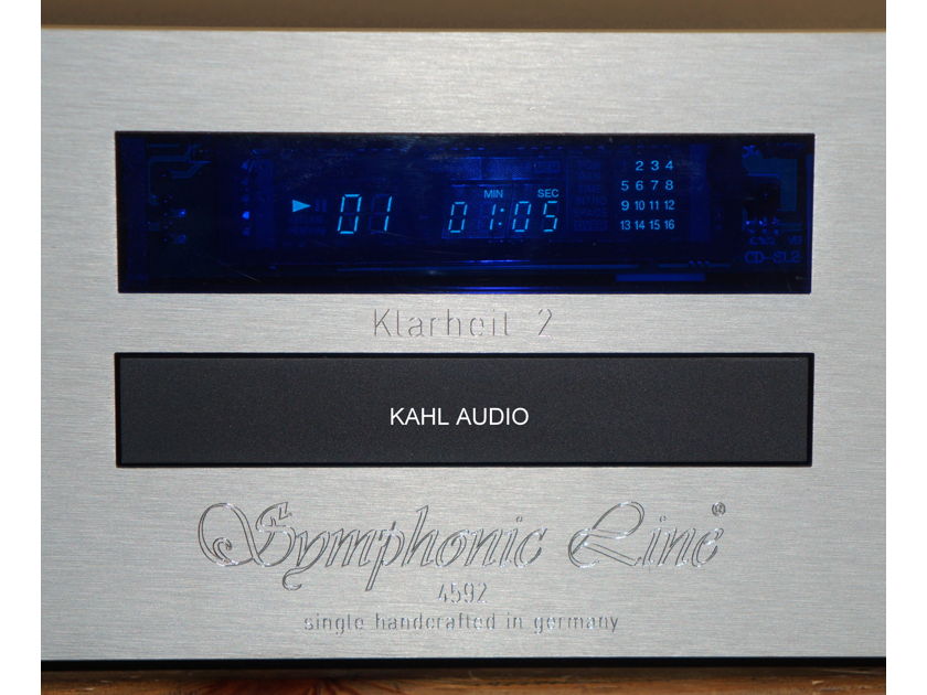 Symphonic Line Klarheit 2/Clarity 2 MK.3 CD player/DAC. Affordable German audiophile player. $5,000 MSRP