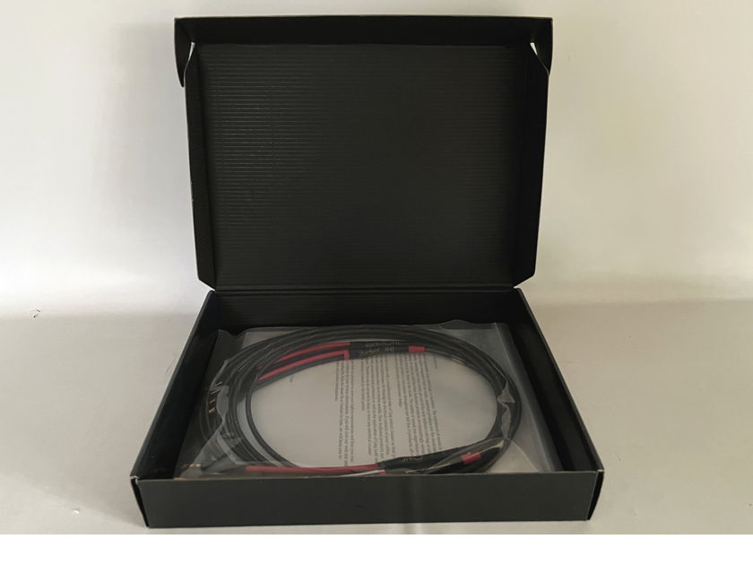 Audience Studio ONE SPEAKER CABLES, 2.5 METERS, BANANAS, NEAR MINT, LIFETIME WARRANTY