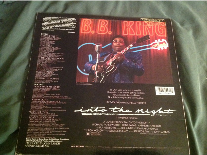 B. B. King  Soundtrack Into The Night With Hyper Sticker MCA Records