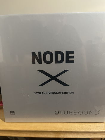 Bluesound node x 10 anniversary edition network silver