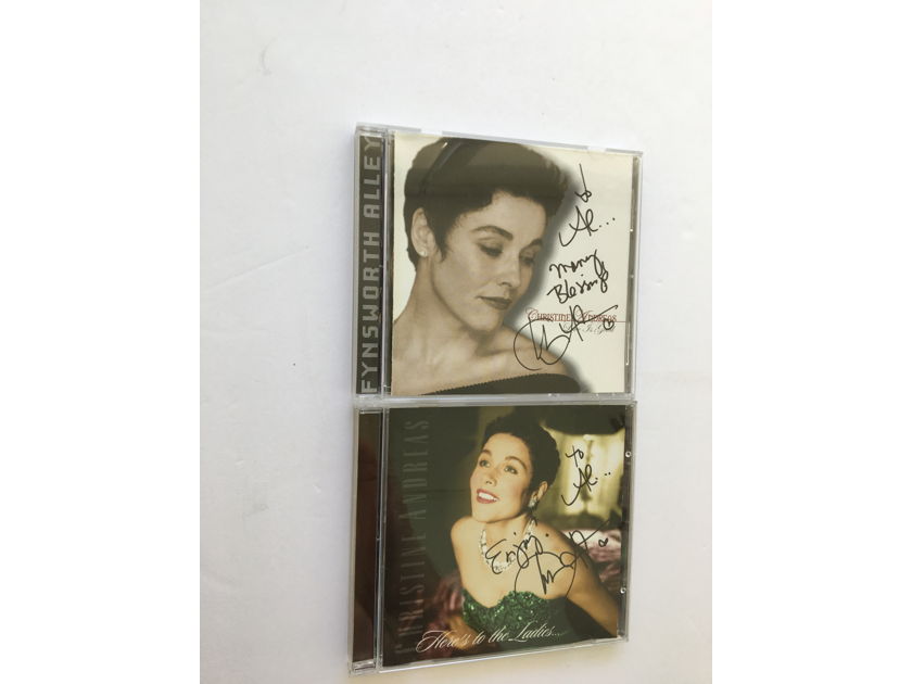 Christine Andreas  2 cds signed 2002