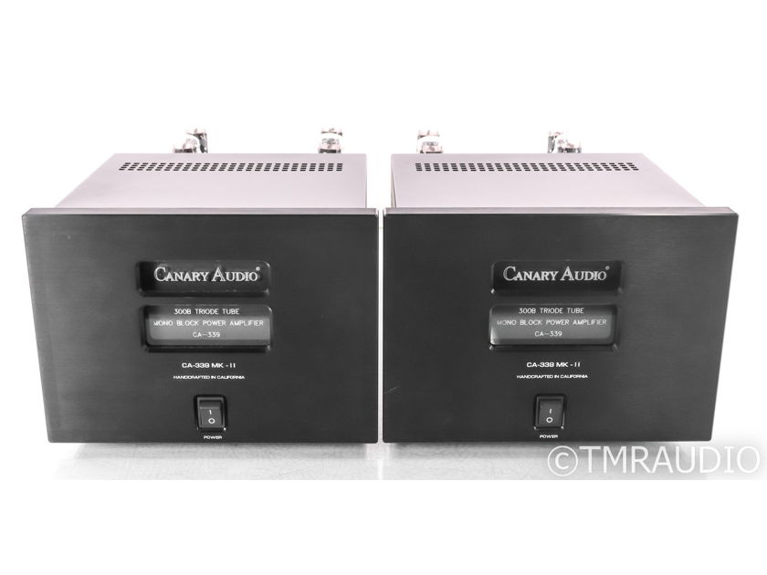 Canary Audio CA339 MkII Monoblock Tube Amplifiers; CA-339 Mk2; Black Pair (45404)