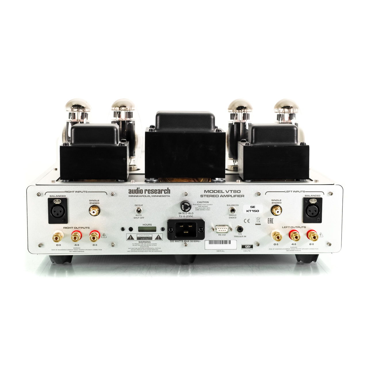 Audio Research VT80SE Stereo Tube Power Amplifier (82952) 5
