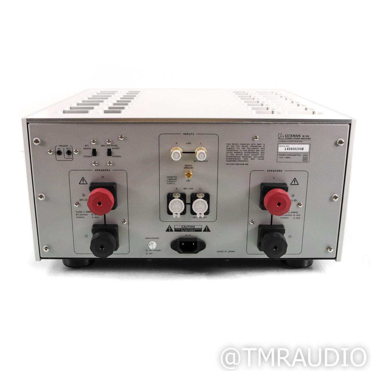 Luxman M-10X Stereo Power Amplifier (74555) 5