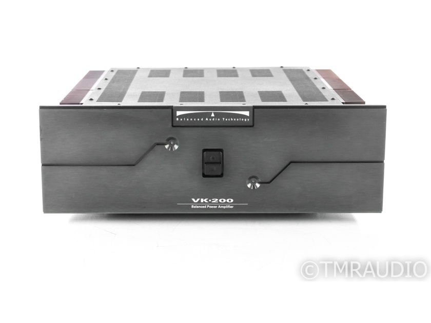 BAT VK-200 Balanced Stereo Power Amplifier; Balanced Audio Technology VK200 (22003)