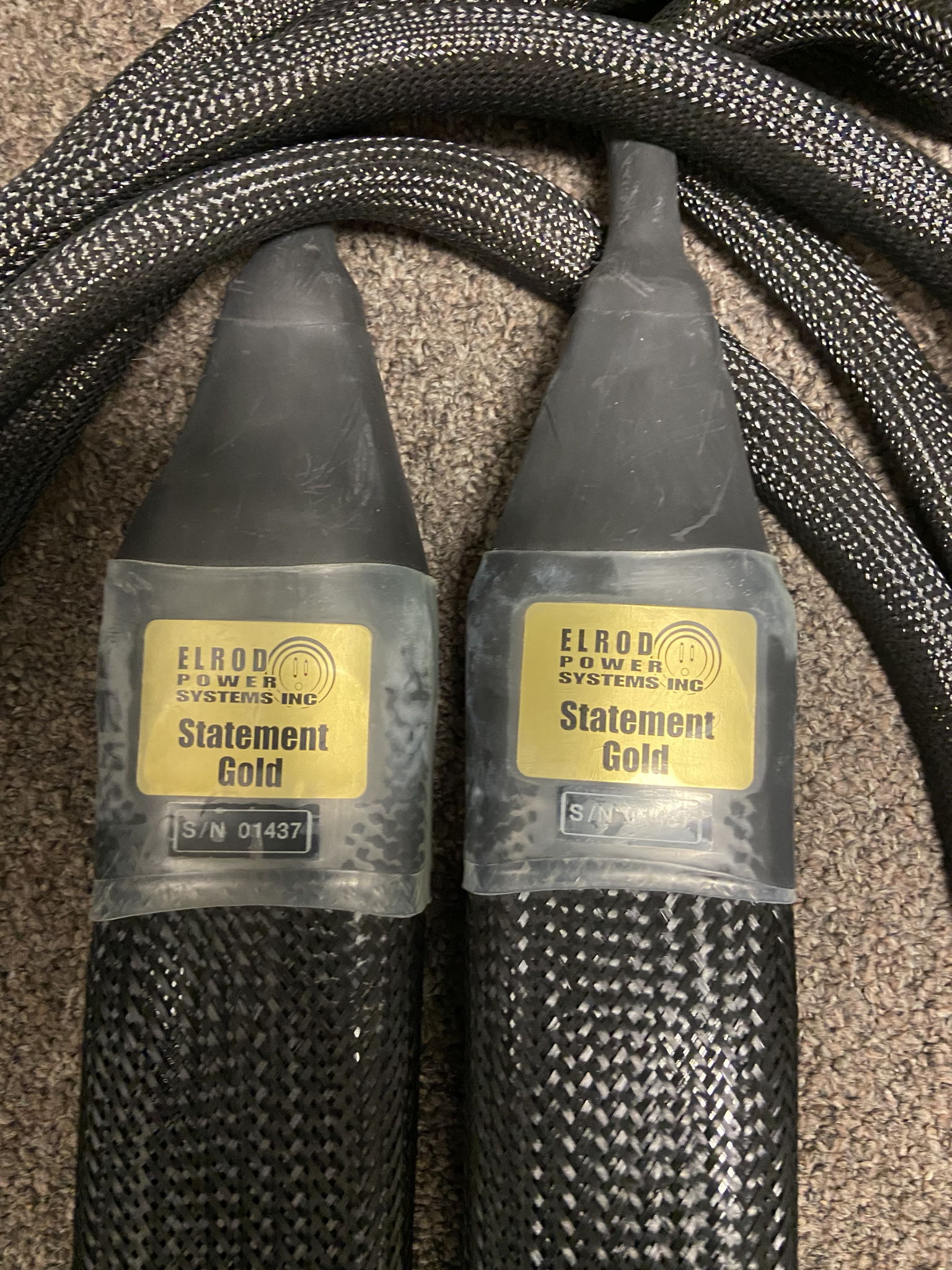 Elrod Power Systems Statement Gold Interconnects, XLR 3