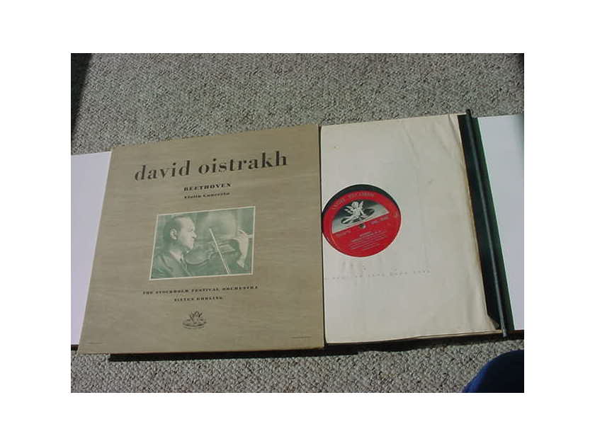 David Oistrakh Beethoven - violin concerto lp record  Angel 35162 Stockholm festival orchestra SEE ADD