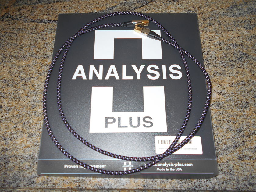 Analysis-Plus Purple Plus USB 1.5 meter A-type USB to B-type USB