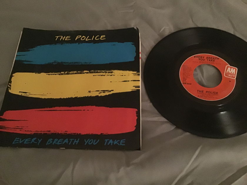 The Police 45 With Picture Sleeve Vinyl NM Quiex Every Breath You Take