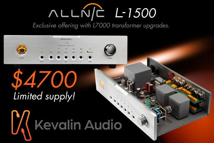 Special Offering - Allnic Audio L-1500 Line Stage Pream...