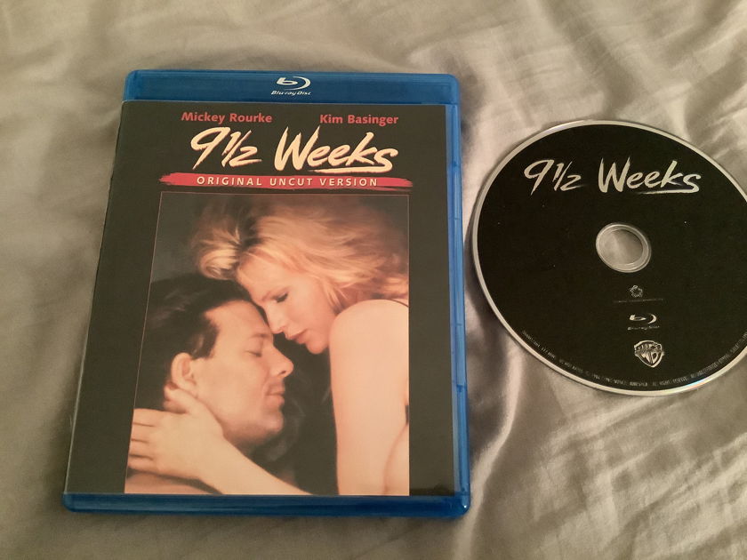 Mickey Rourke Kim Basinger Blu Ray Original Uncut Version  9 1/2 Weeks