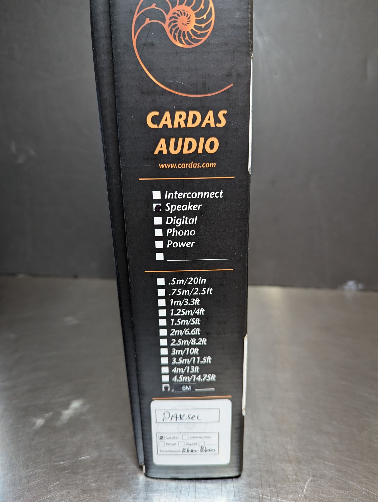 CARDAS AUDIO PARSEC SPEAKER CABLES - 6M 2