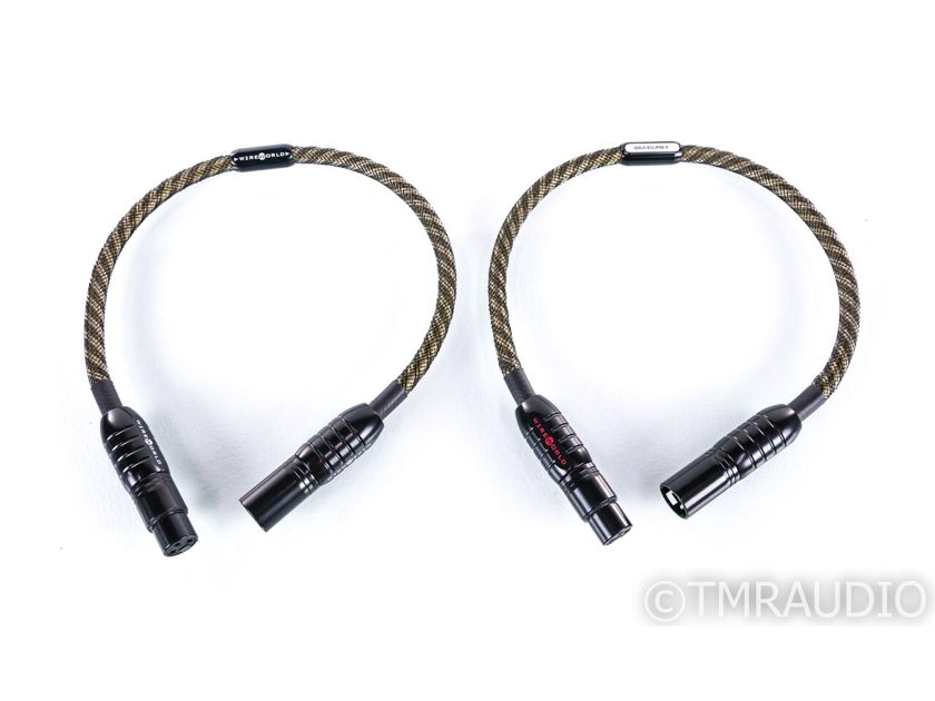 Wireworld Gold Eclipse 8 XLR Cables; .5m Pair Balanced Interconnects (20824)