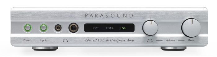 Parasound Zdac v.2 DAC / Headphone Amplifier; V2; Silve...