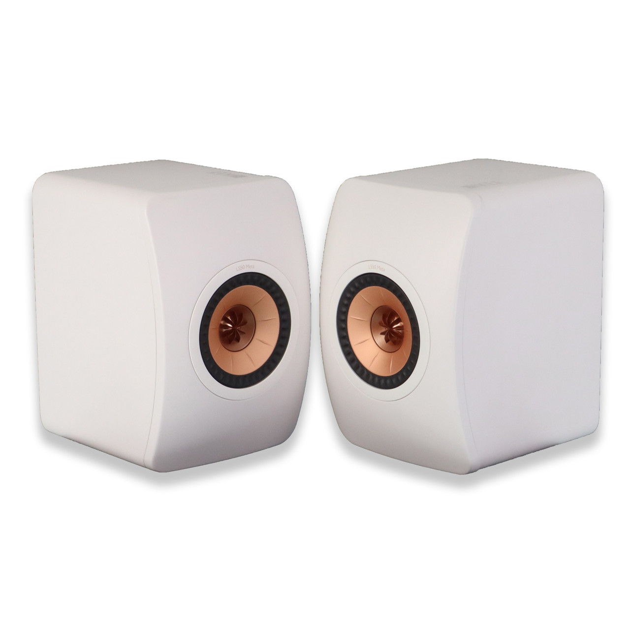 KEF LS50 Meta Bookshelf Speakers; White Pair (69449)