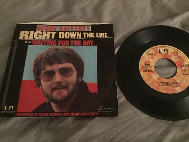 Gerry Rafferty Right Down The Line 45 With Picture Sleeve