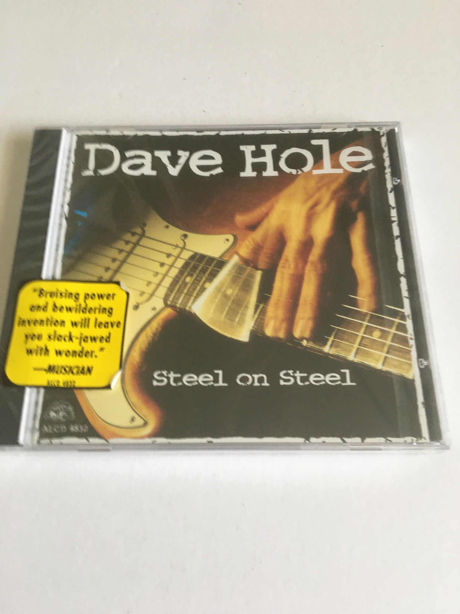 Sealed cd David Hole Steel on Steel  Blues guitar