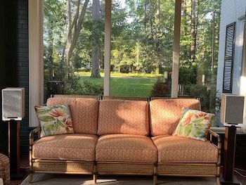 speakers and the sunroom