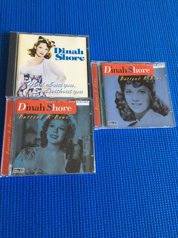 Dinah Shore cd lot of 3 cds  Buttons & Bows & mad about...