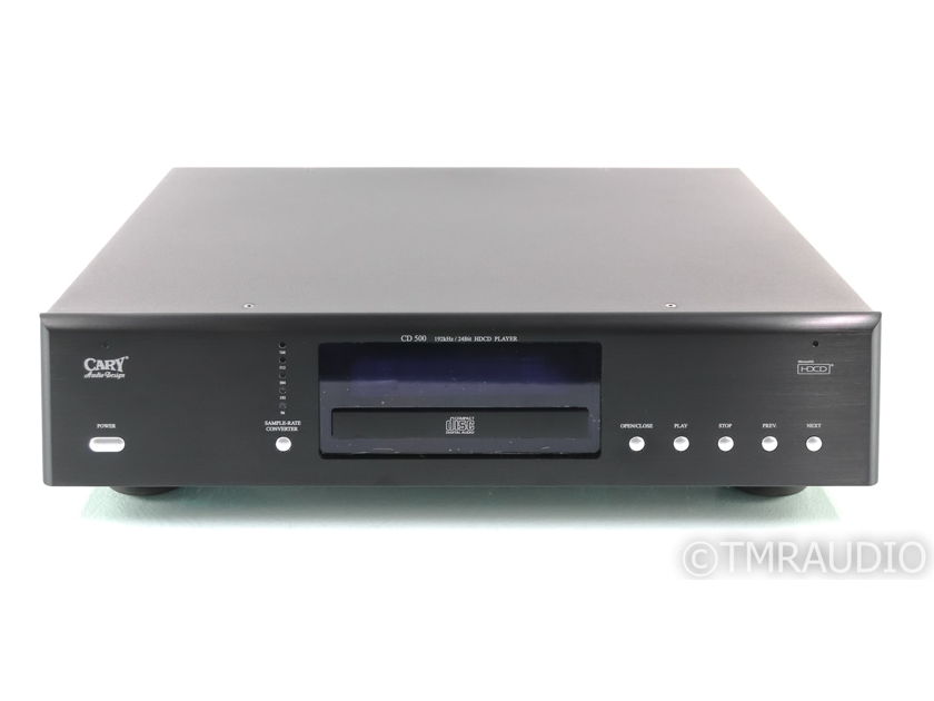 Cary Audio Design CD 500 HDCD / CD Player; Black; Remote (New Laser) (30106)