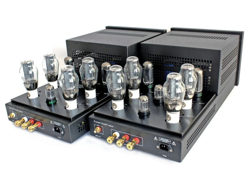 CANARY AUDIO M600 - Reference Class A 50 watts tube mono block amplifiers with four 300B per channel!