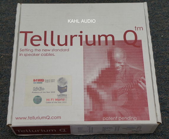 Tellurium Q Ultra Black speaker cables. 3m pair w/spade...