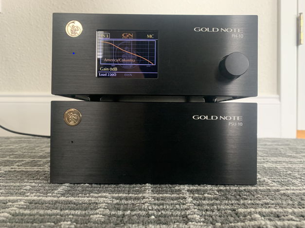 Goldenote PH-10 Phono Stage AND PSU-10 Power Supply (Bl...