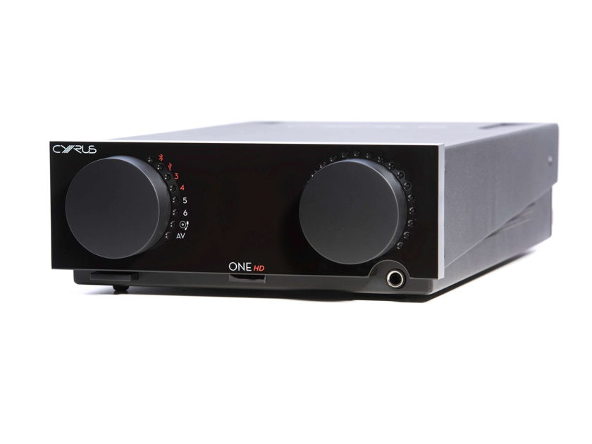 Cyrus ONE HD Integrated Amp with DAC/Phono/Bluetooth. Mint Dealer Demo with Full Warranty