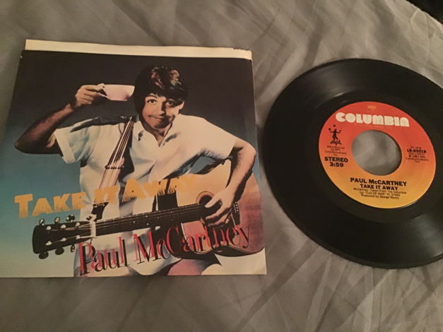 Paul McCartney  Take It Away 45 With Picture Sleeve Vin...