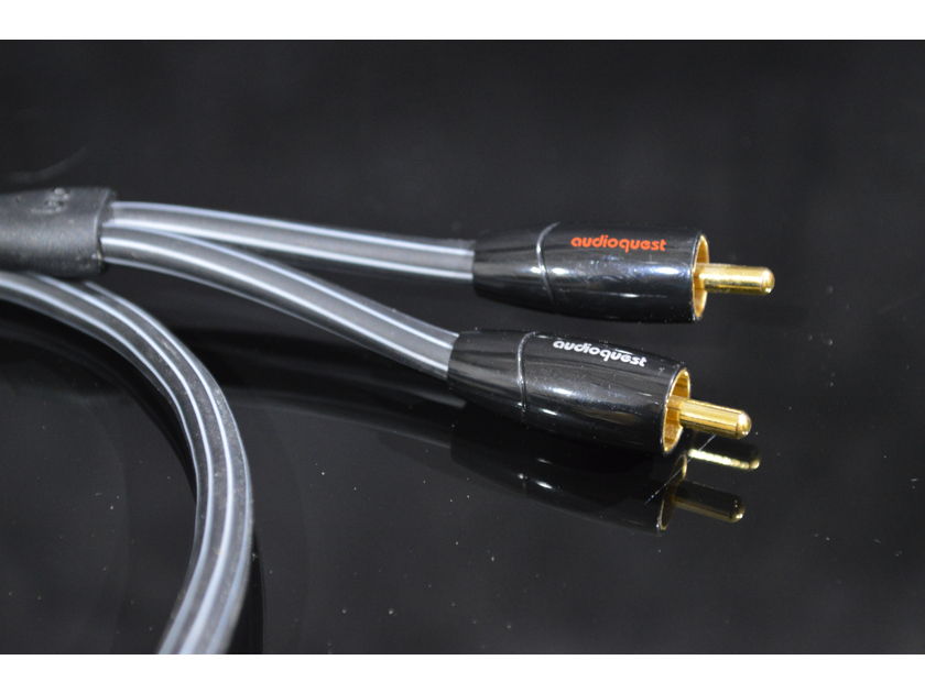 AudioQuest Tower 3.5mm Stereo Headphone to Stereo RCA Cable - 2 Feet