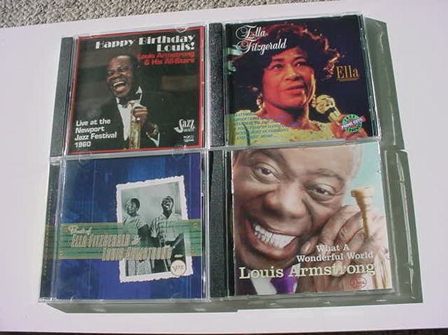 JAZZ CD LOT OF 4 CD'S - Louis Armstrong Ella Fitzgerald