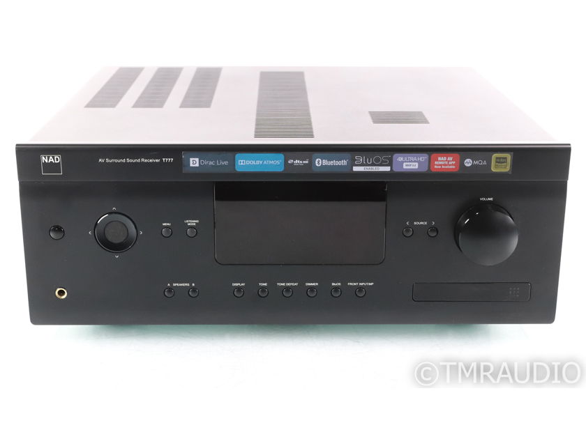 NAD T777 v3 7.1 Channel Home Theater Receiver; Remote; BluOS; Dirac (40927)