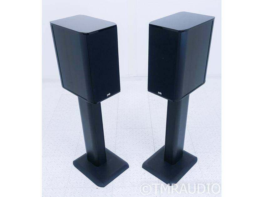 PSB Stratus Mini Monitor Bookshelf Speakers; Gloss Black Pair w/ Stands (18230)