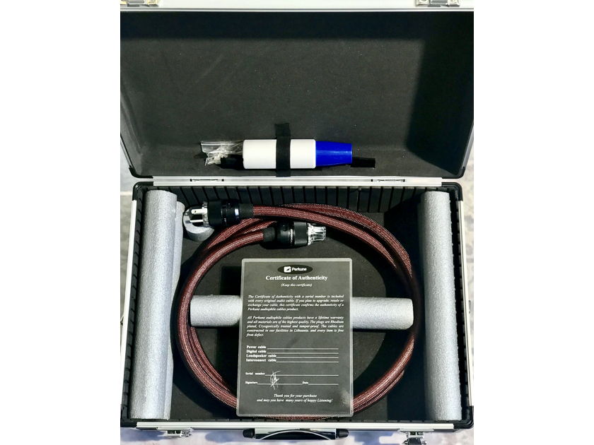 Reference Power Cord - Three meter (Cryo treated Rhodium plated plugs)
