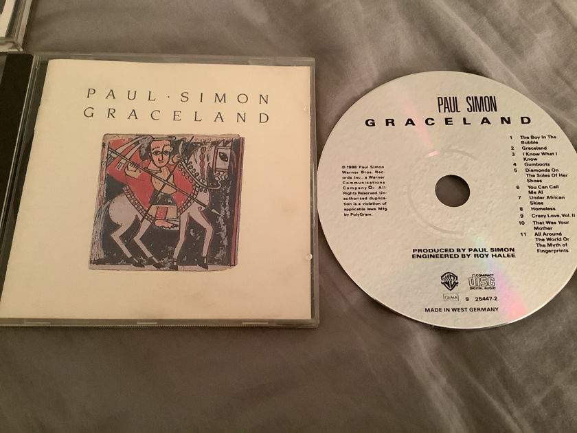 Paul Simon Warner Brothers Records West Germany Compact Disc  Graceland