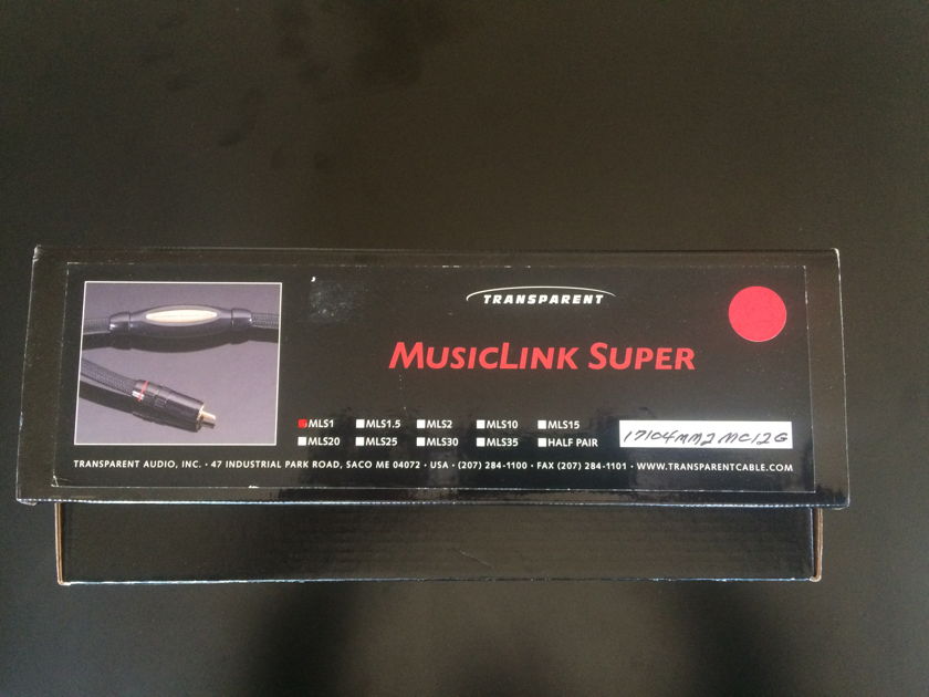 Transparent Audio MusicLink Super MM2 1 meter long