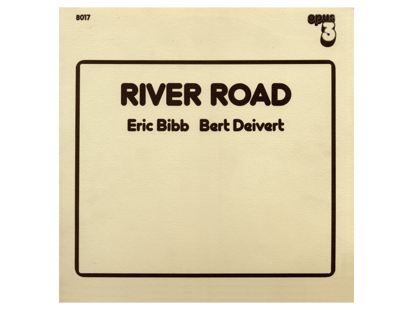 Eric Bibb & Bert Deivert ‎ River Road - Opus 3 Recordings LP - Original pressing