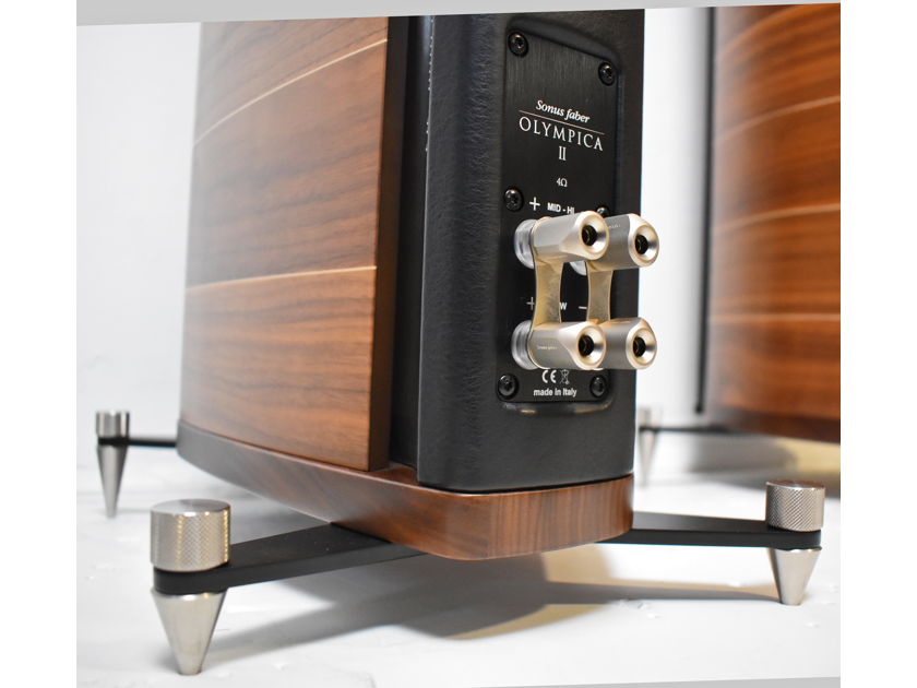 (2) Sonus Faber OLYMPICA II 4-Ohms Floor Standing HiFi Stereo Speakers w/ Manuals & Original Boxes
